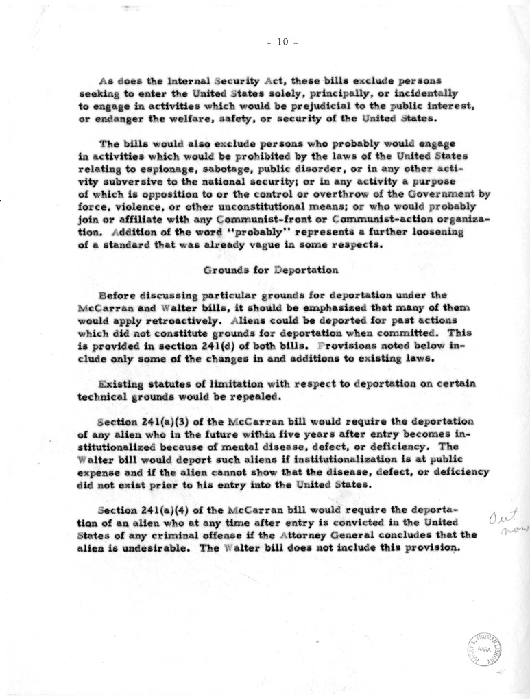 Memoranudm from President Harry S. Truman to Secretary of State Dean Acheson with Attachments