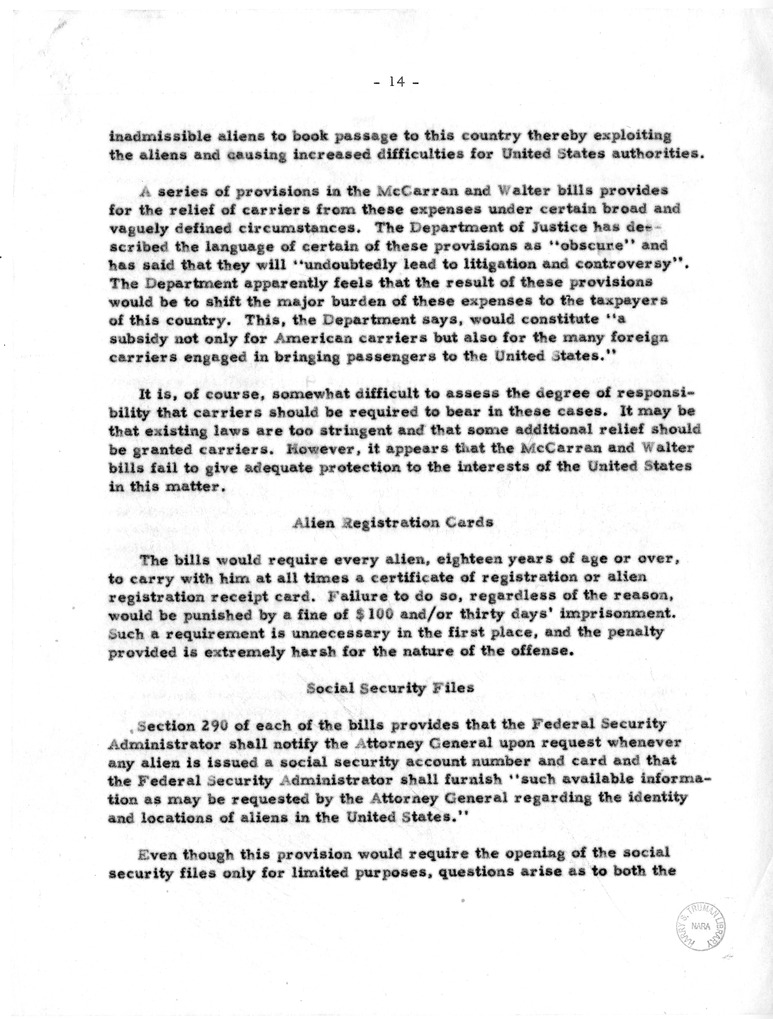 Memoranudm from President Harry S. Truman to Secretary of State Dean Acheson with Attachments