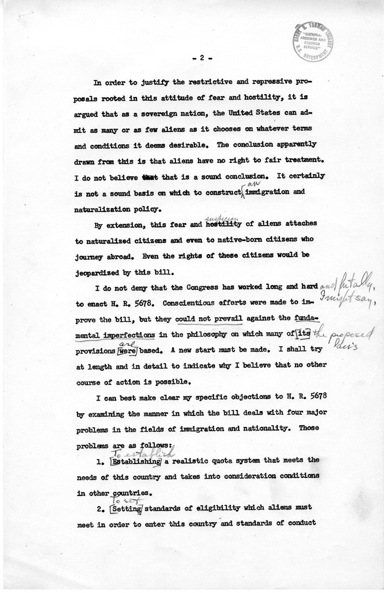 Memorandum from David D. Lloyd to Frederick J. Lawton with Attached Speech Draft