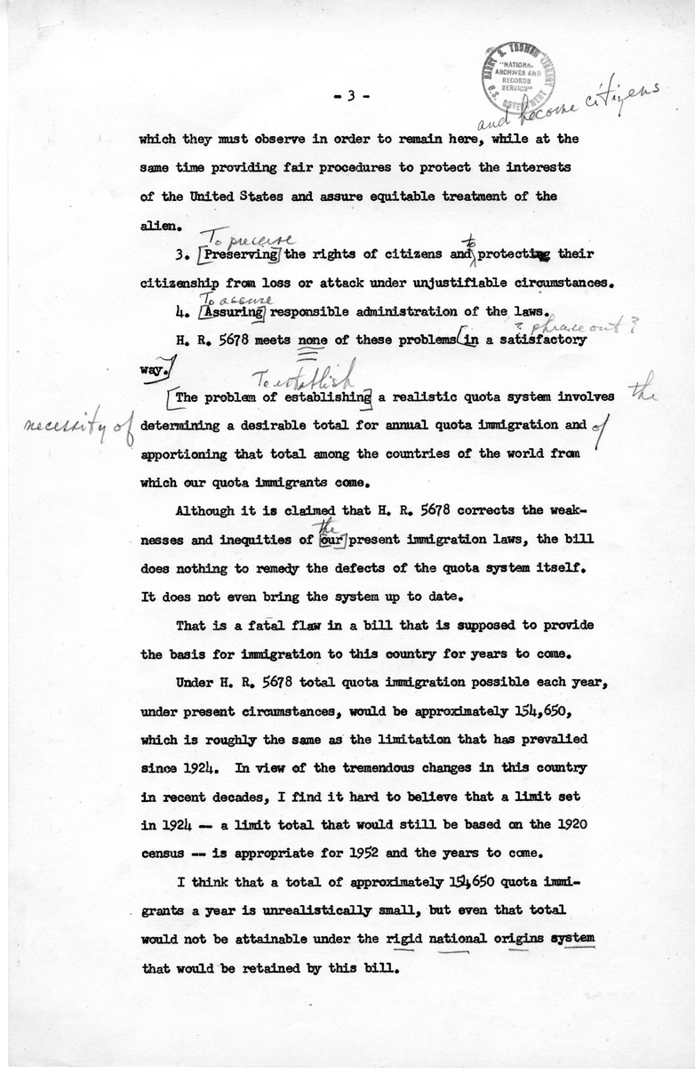 Memorandum from David D. Lloyd to Frederick J. Lawton with Attached Speech Draft