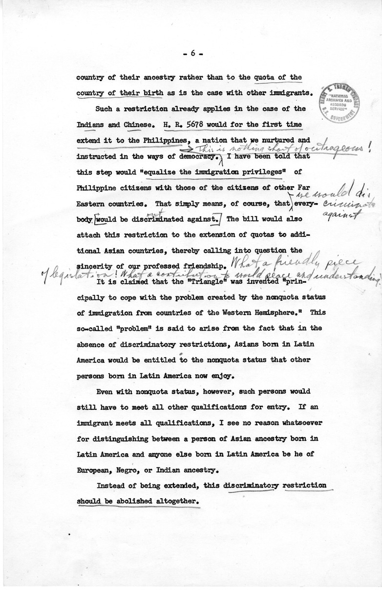 Memorandum from David D. Lloyd to Frederick J. Lawton with Attached Speech Draft