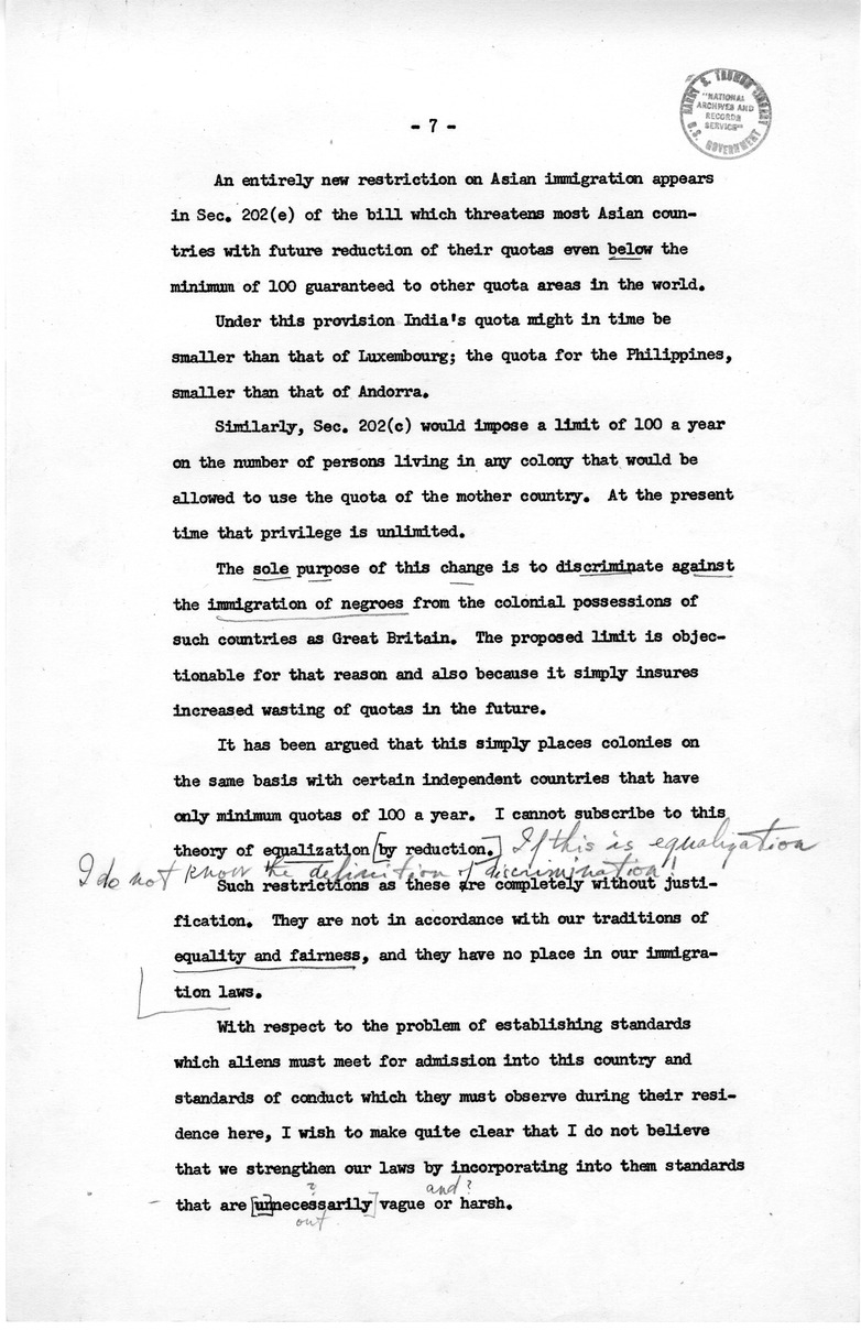 Memorandum from David D. Lloyd to Frederick J. Lawton with Attached Speech Draft