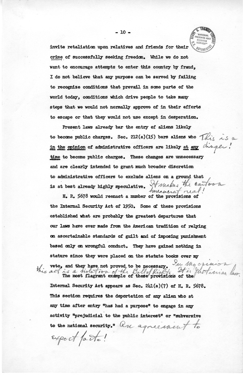 Memorandum from David D. Lloyd to Frederick J. Lawton with Attached Speech Draft