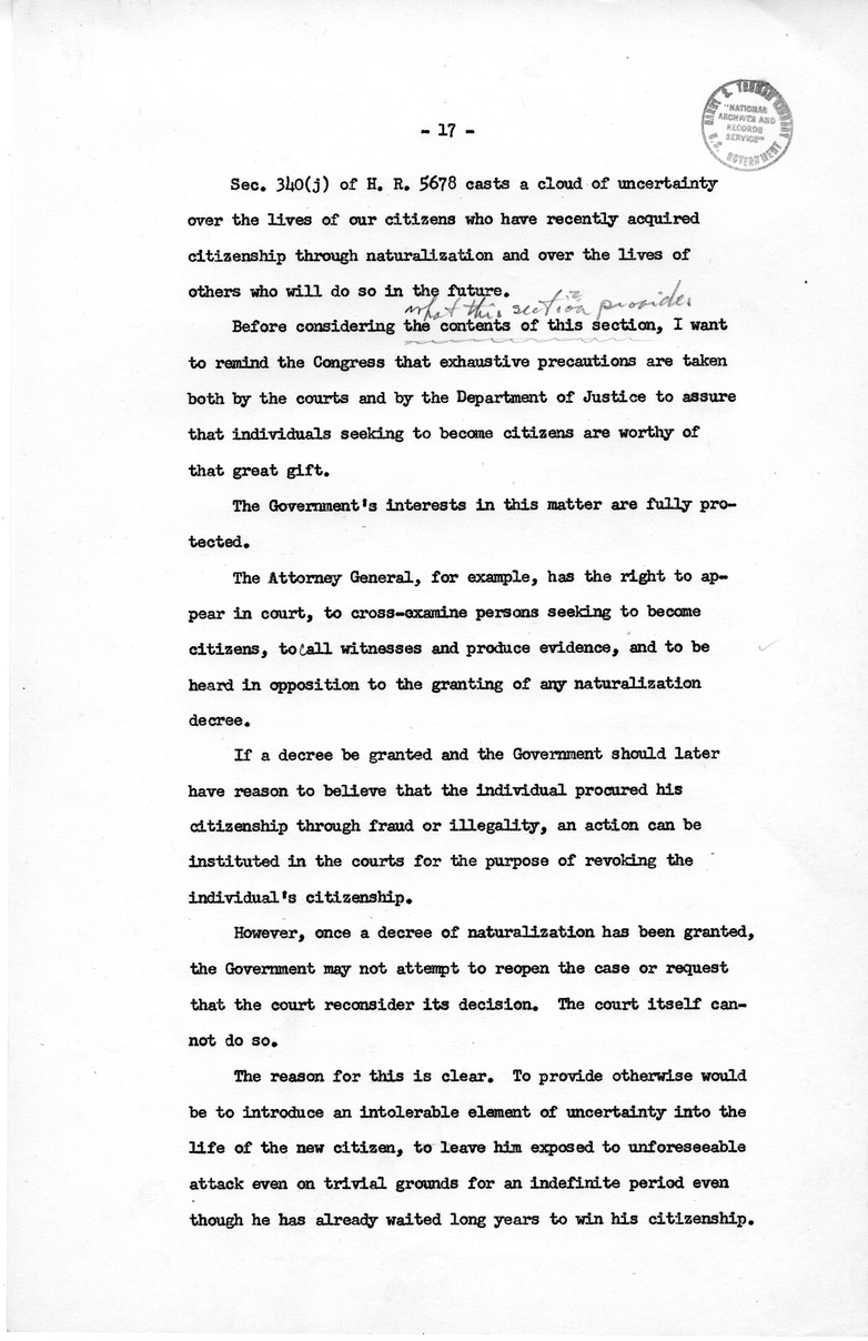 Memorandum from David D. Lloyd to Frederick J. Lawton with Attached Speech Draft