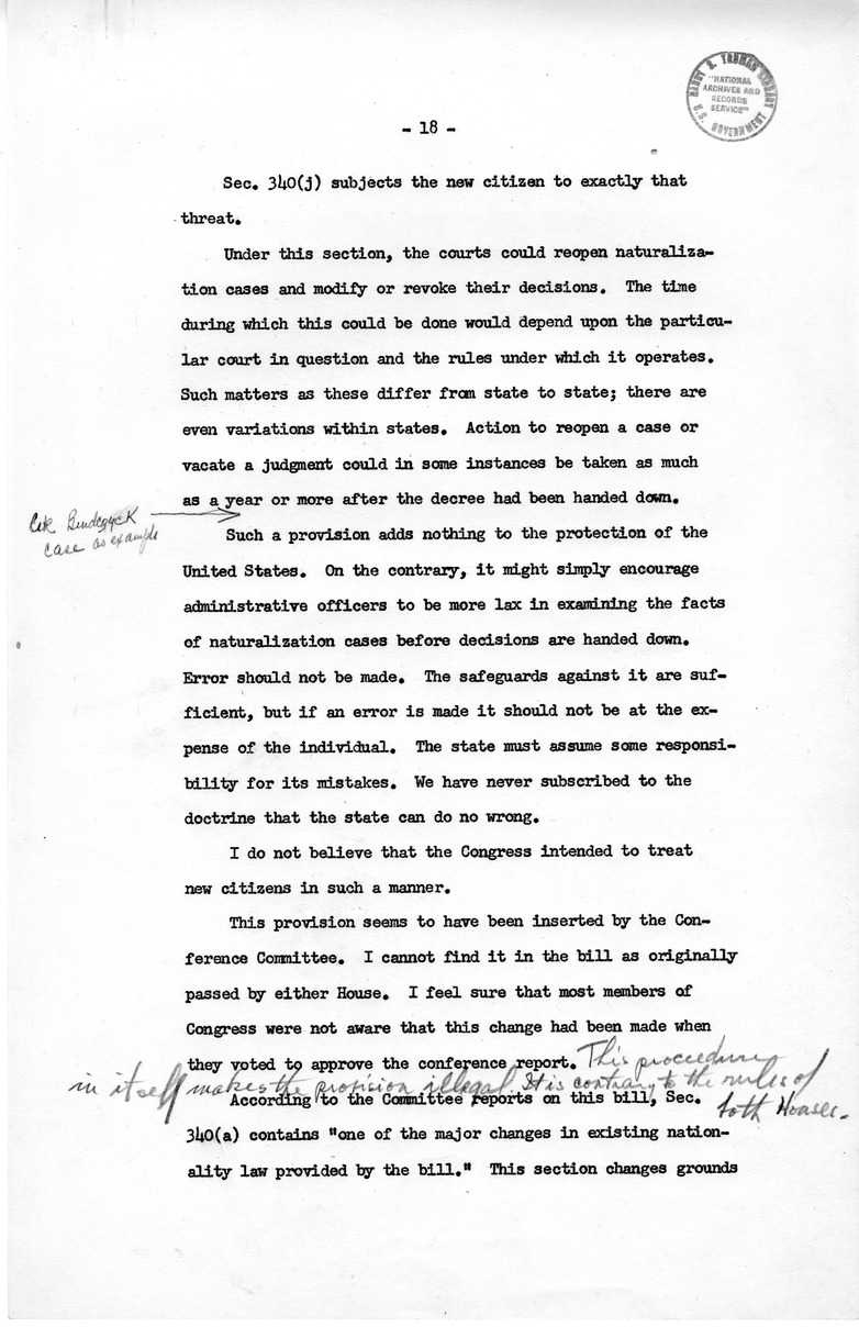 Memorandum from David D. Lloyd to Frederick J. Lawton with Attached Speech Draft