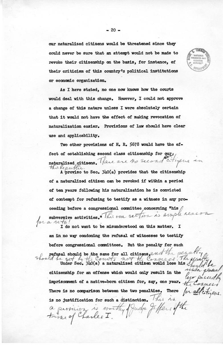 Memorandum from David D. Lloyd to Frederick J. Lawton with Attached Speech Draft