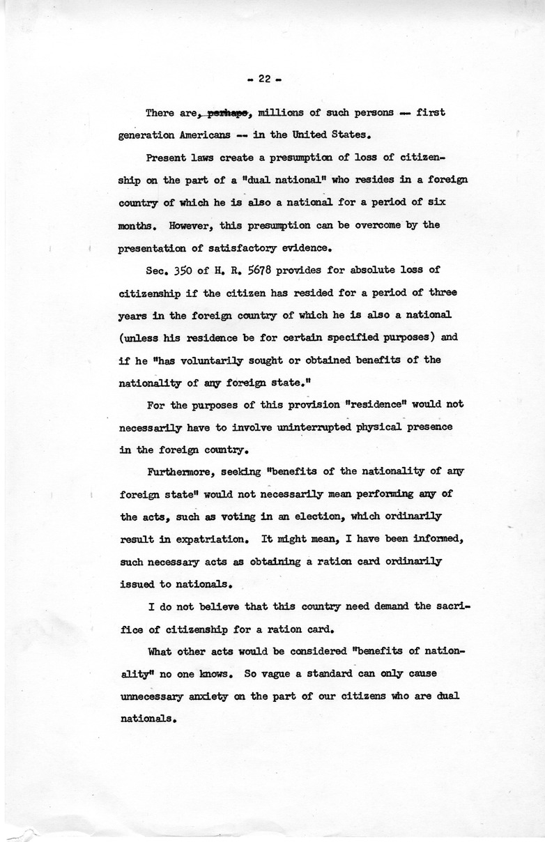 Memorandum from David D. Lloyd to Frederick J. Lawton with Attached Speech Draft