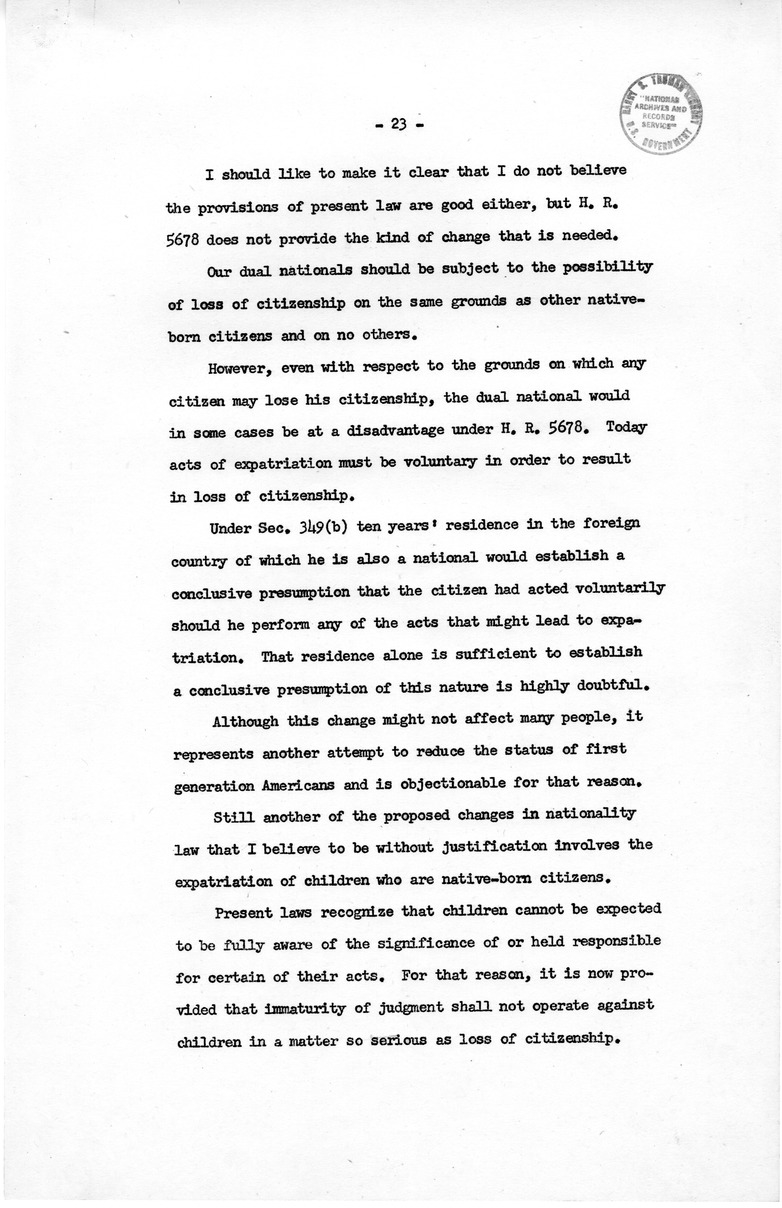 Memorandum from David D. Lloyd to Frederick J. Lawton with Attached Speech Draft