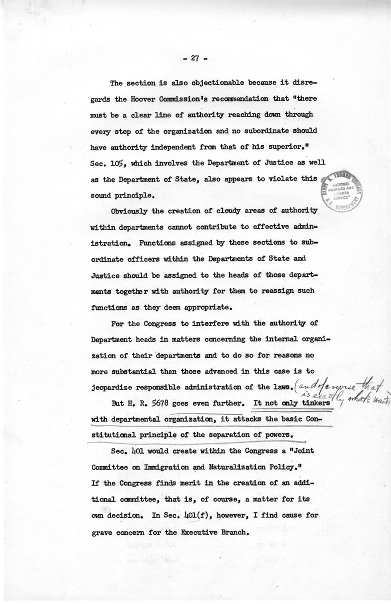 Memorandum from David D. Lloyd to Frederick J. Lawton with Attached Speech Draft