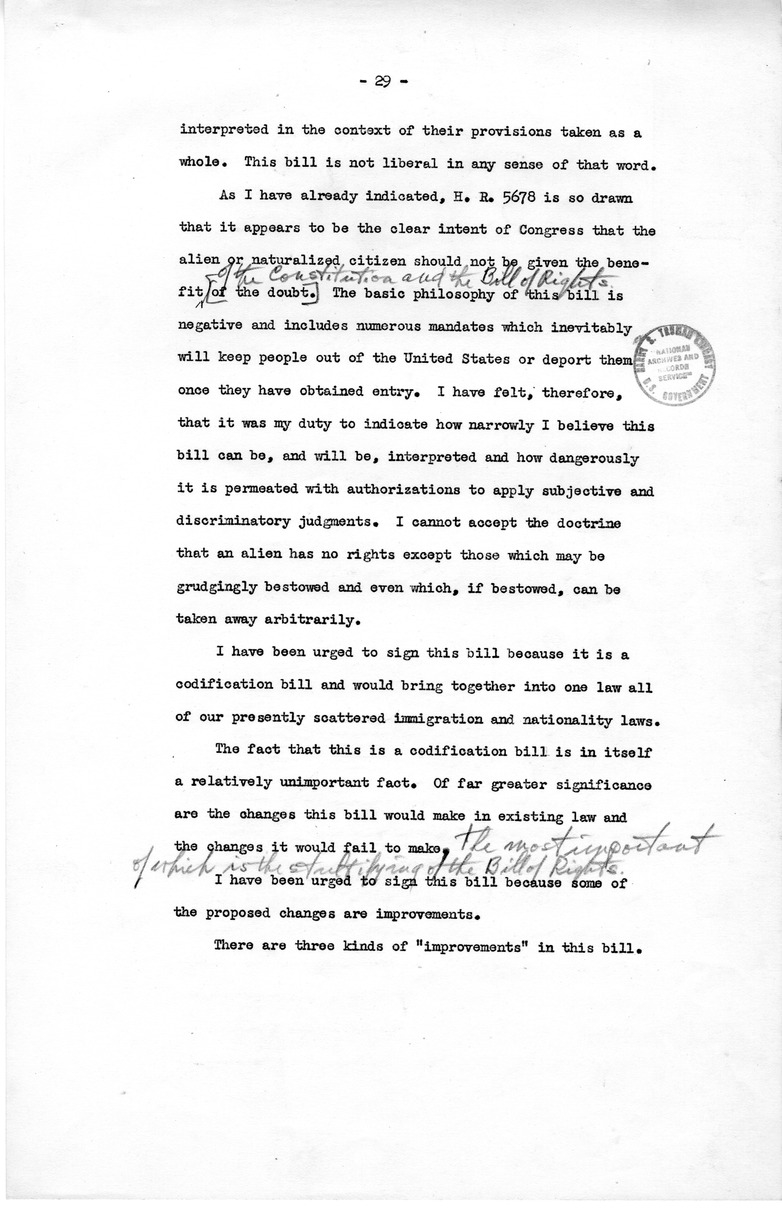 Memorandum from David D. Lloyd to Frederick J. Lawton with Attached Speech Draft