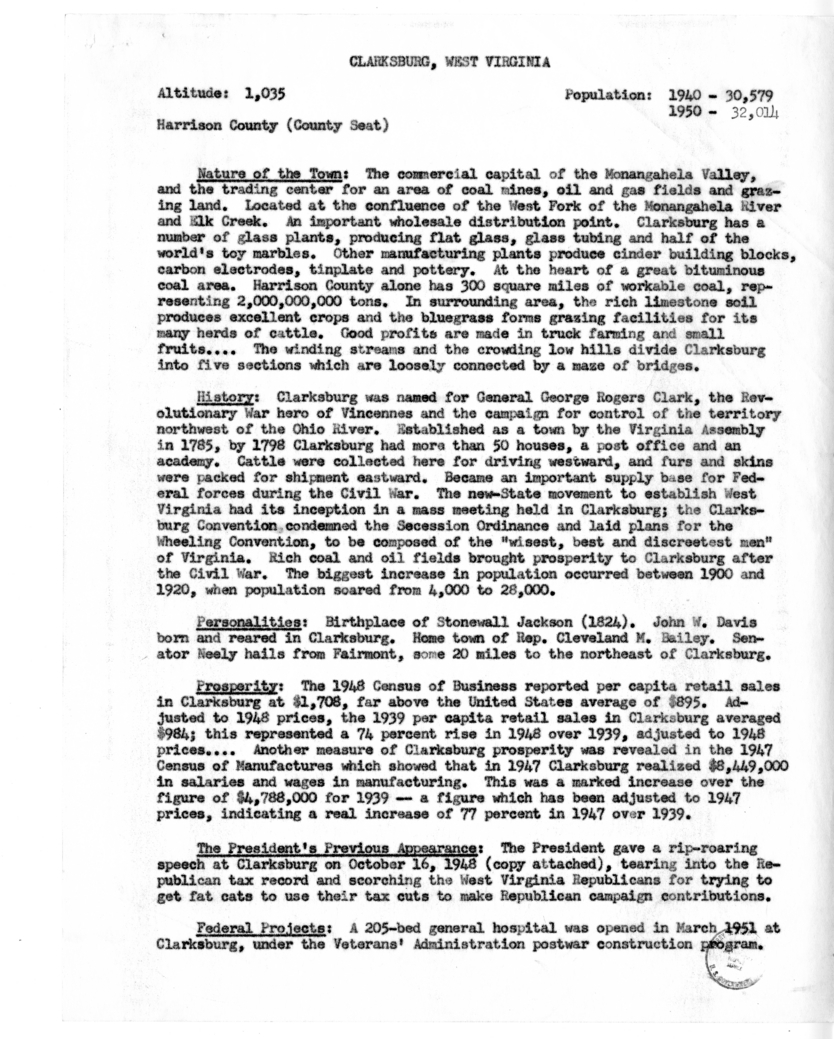 Memorandum, Kenneth Hechler to Joseph Short