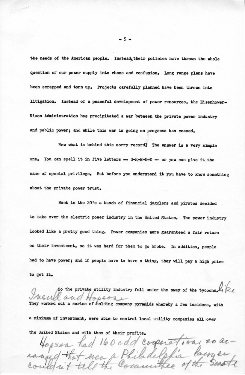 Draft of Speech to be Delivered by Harry S. Truman in St. Louis, Missouri