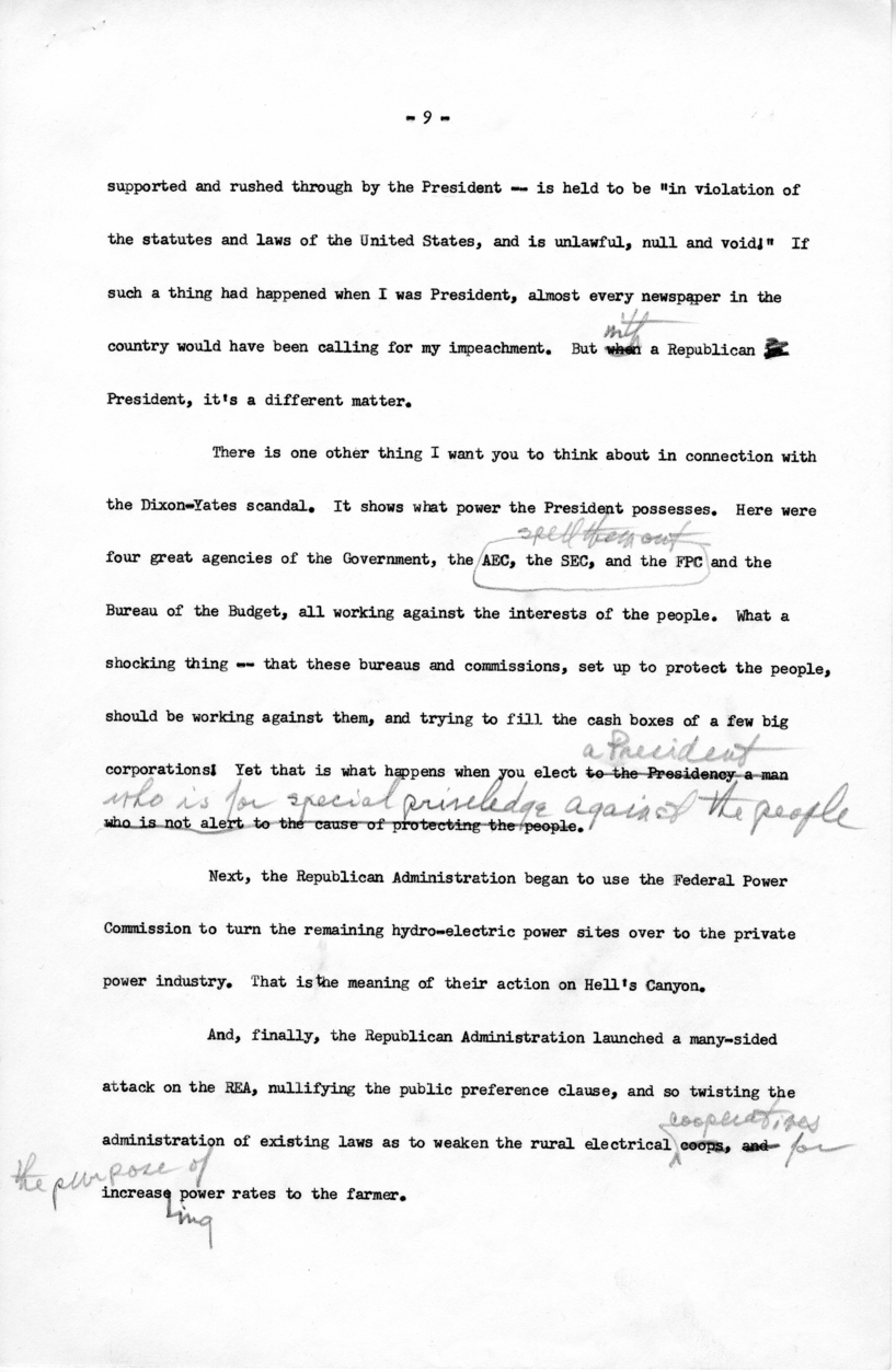 Draft of Speech to be Delivered by Harry S. Truman in St. Louis, Missouri