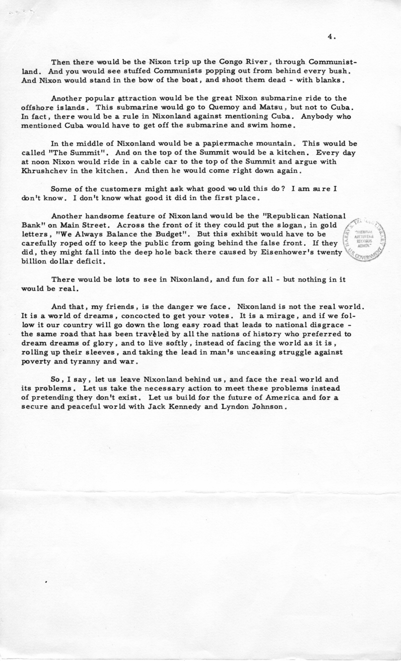 Press Release of Speech Delivered by Harry S. Truman in Oakland, California