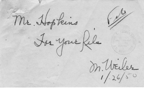 George N. Craig to Harry S. Truman, With Attachment
