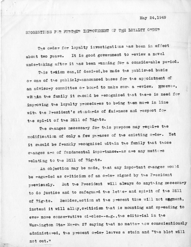 Memo, Stephen J. Spingarn to Donald S. Dawson, With Attachment