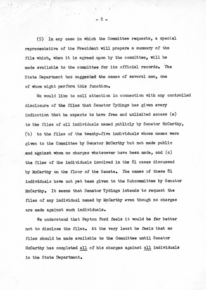 Dean Acheson to Harry S. Truman With Attachment