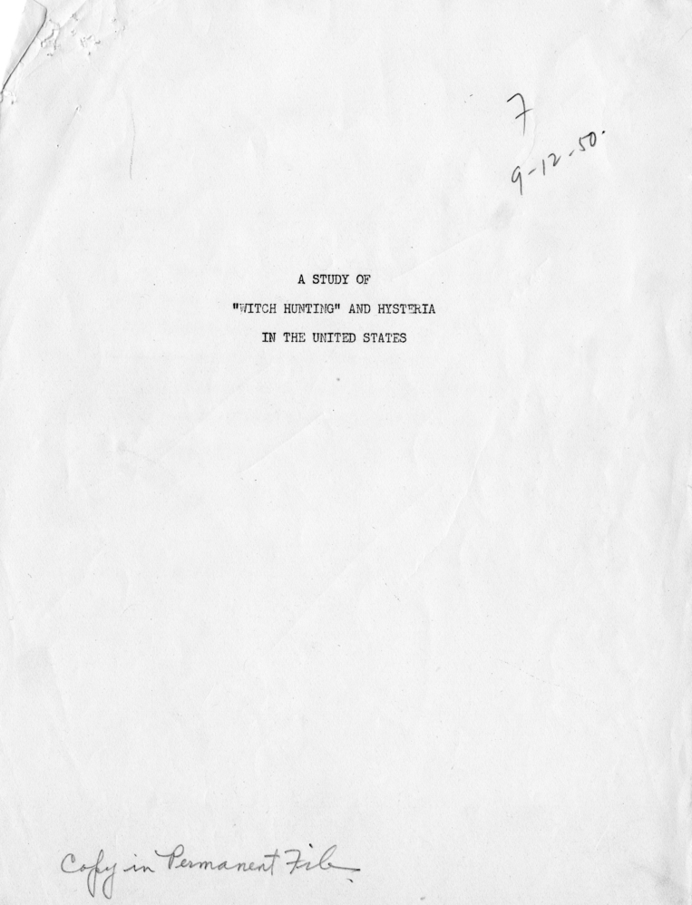 Memo, Harry S. Truman to Alben W. Barkley, et al., With Attachment