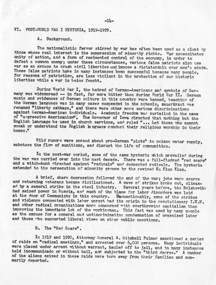 Memo, Harry S. Truman to Alben W. Barkley, et al., With Attachment