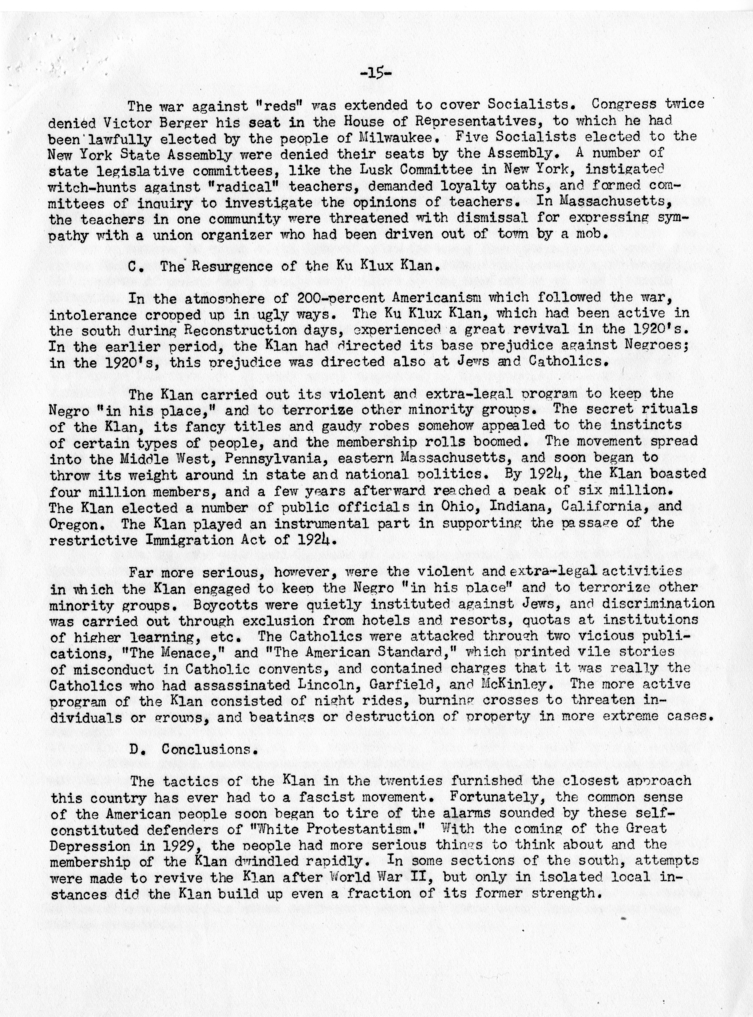 Memo, Harry S. Truman to Alben W. Barkley, et al., With Attachment