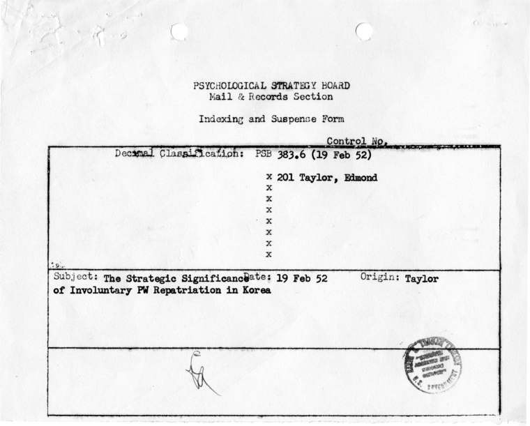 Edmond Taylor to Mallory Browne, With Attachments