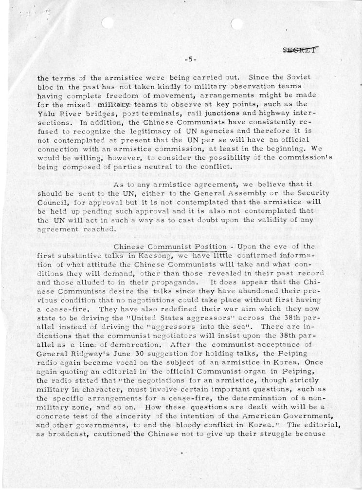 &quot;Far East: An Armistice in Korea&quot;