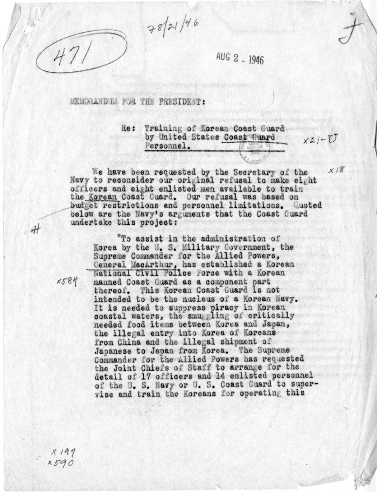 Memo, John Snyder to Harry S. Truman