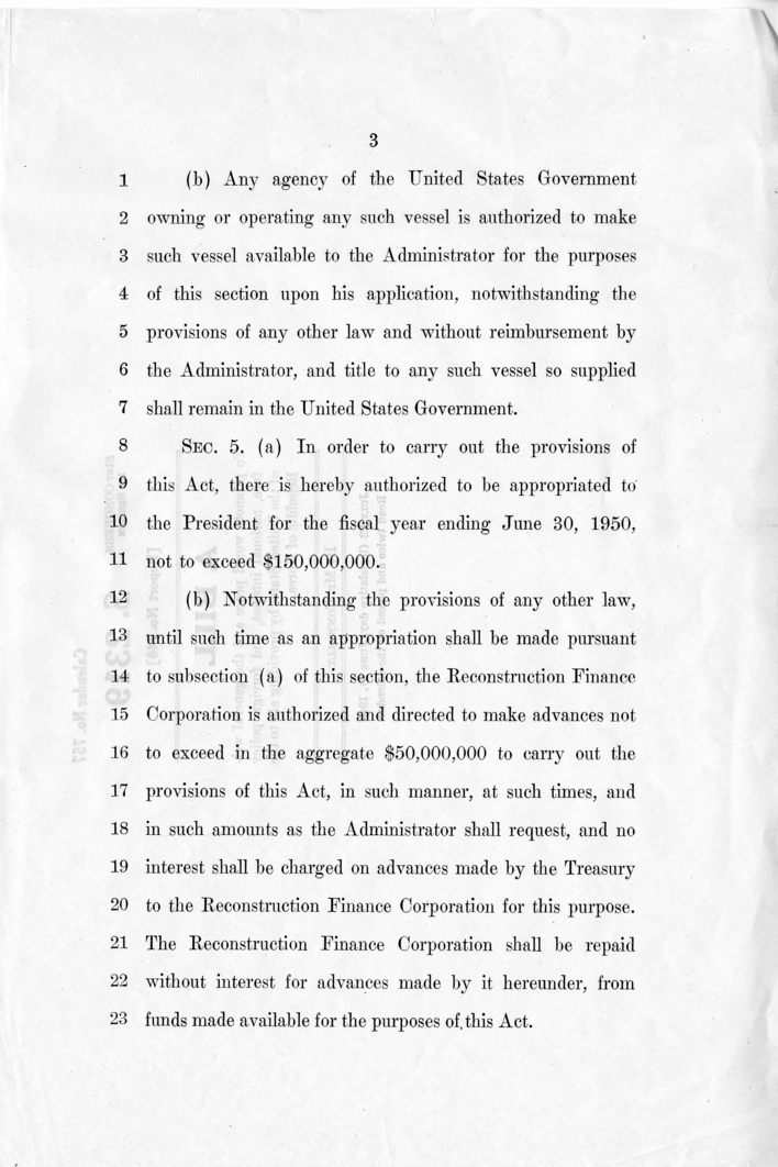 S. 2319, &quot;A Bill to Promote World Peace...by Providing Aid to the Republic of Korea&quot;
