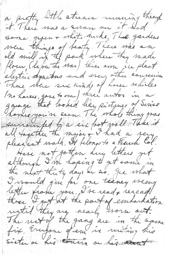 Letter, Harry S. Truman to Bess Wallace