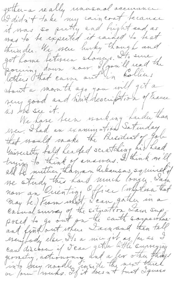 Letter, Harry S. Truman to Bess Wallace