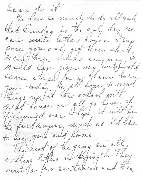 Letter, Harry S. Truman to Bess Wallace