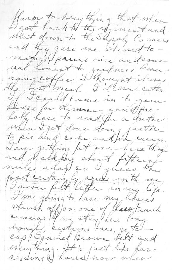 Letter, Harry S. Truman to Bess Wallace