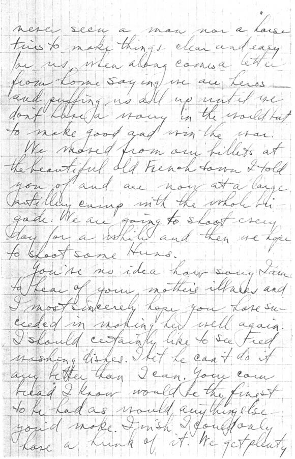 Letter, Harry S. Truman to Bess Wallace