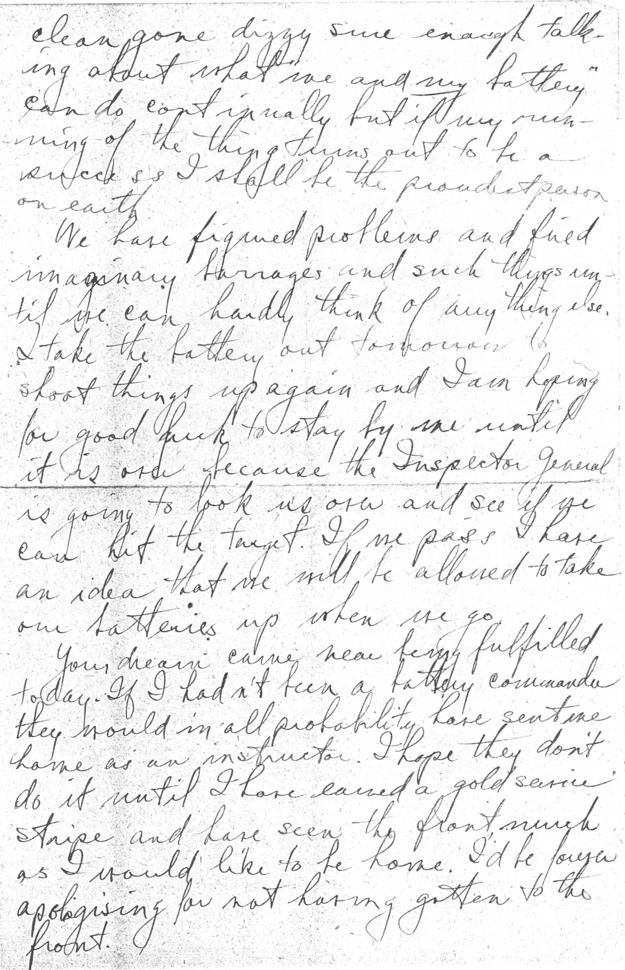 Letter, Harry S. Truman to Bess Wallace