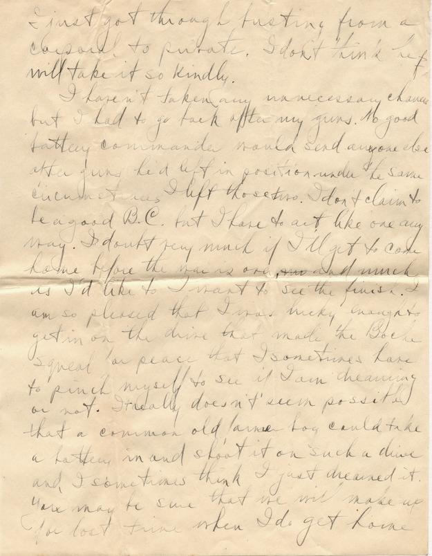 Letter, Harry S. Truman to Bess Wallace