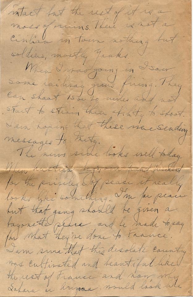 Letter, Harry S. Truman to Bess Wallace