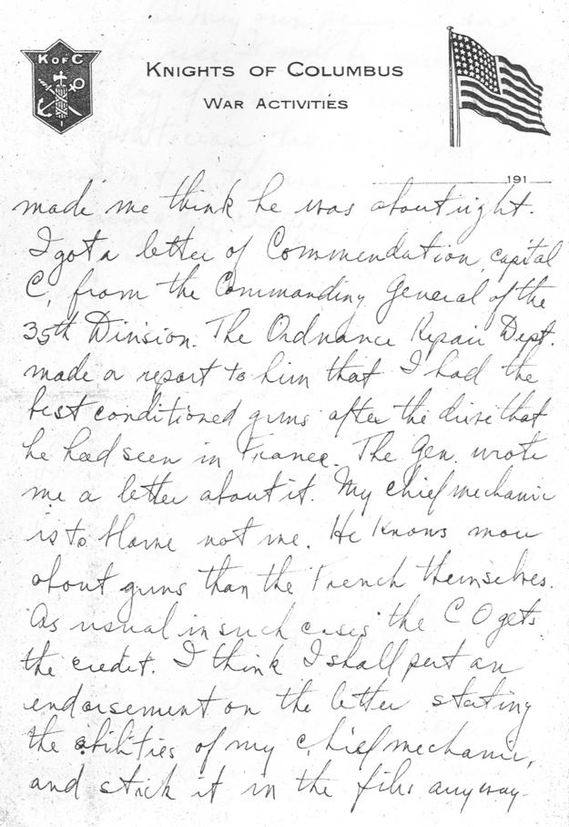 Letter, Harry S. Truman to Bess Wallace