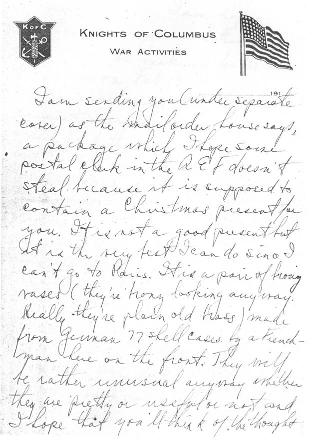 Letter, Harry S. Truman to Bess Wallace