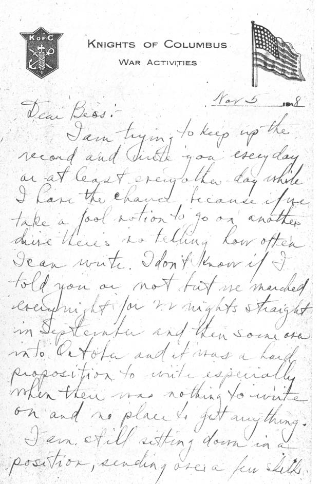 Letter, Harry S. Truman to Bess Wallace