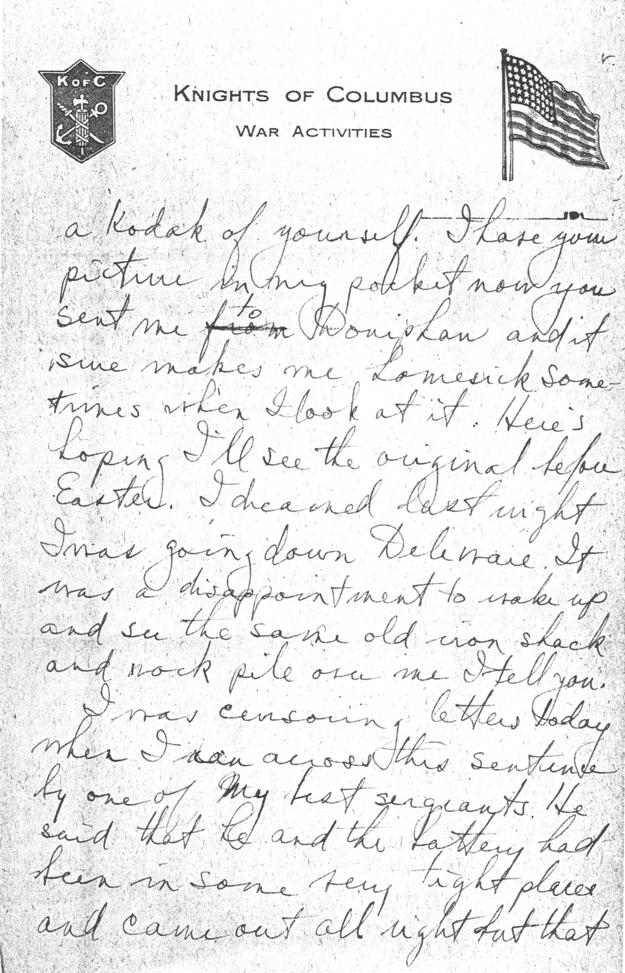 Letter, Harry S. Truman to Bess Wallace