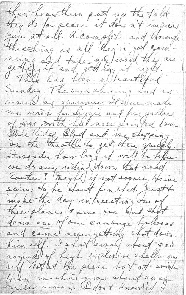 Letter, Harry S. Truman to Bess Wallace