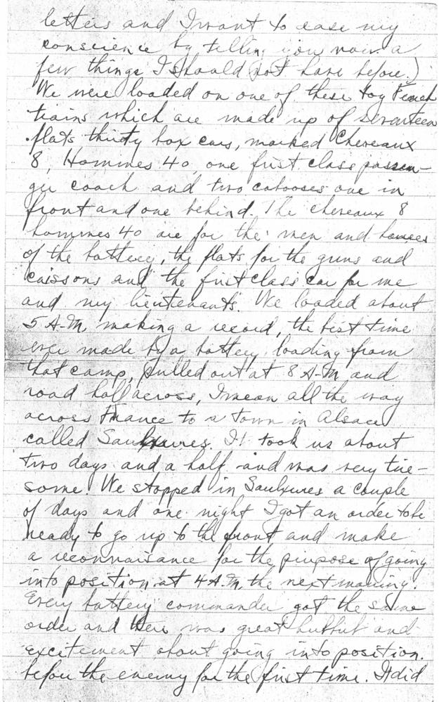 Letter, Harry S. Truman to Bess Wallace