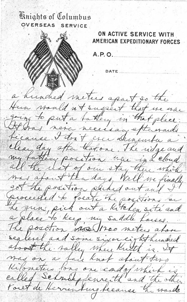 Letter, Harry S. Truman to Bess Wallace