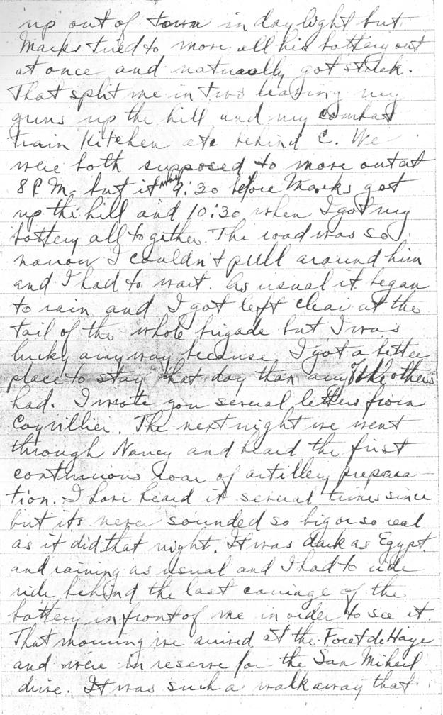 Letter, Harry S. Truman to Bess Wallace