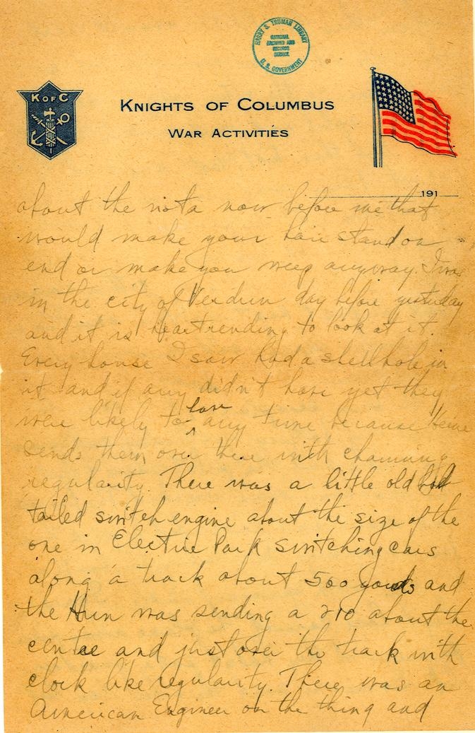 Letter, Harry S. Truman to Mary Ethel Noland