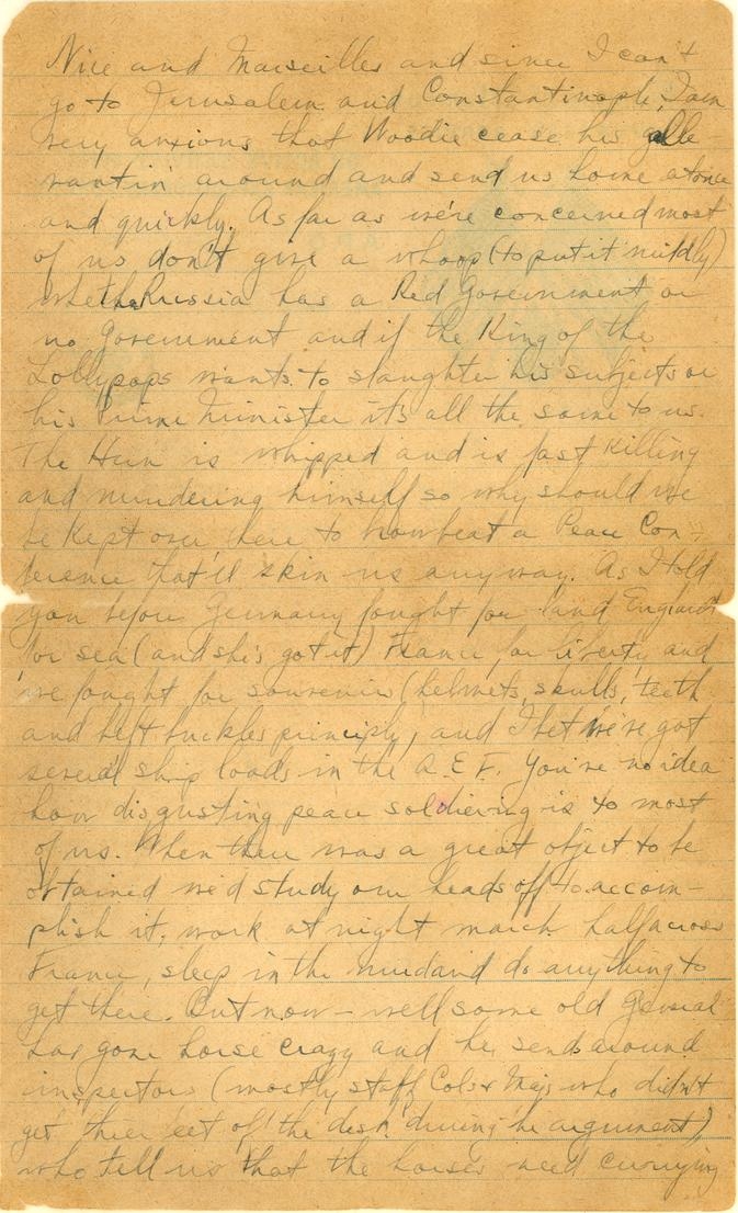 Letter, Harry S. Truman to Mary Ethel Noland