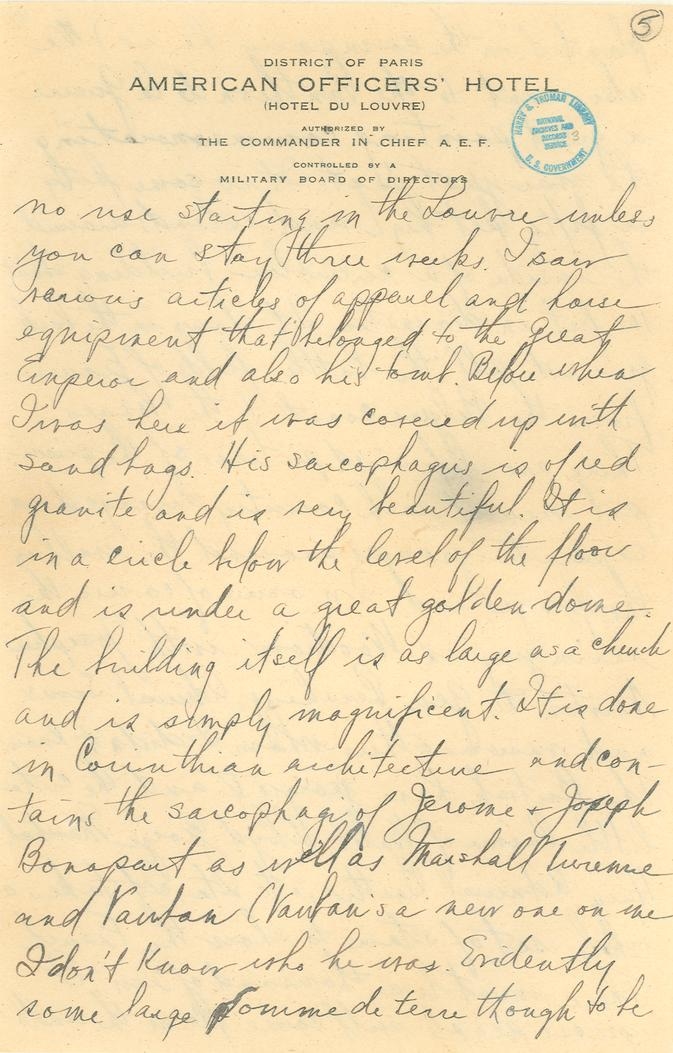 Letter, Harry S. Truman to Mary Ethel Noland