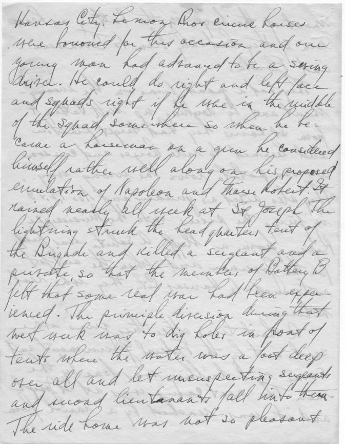 Long Hand Note by Senator Harry S. Truman