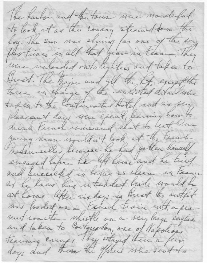 Long Hand Note by Senator Harry S. Truman