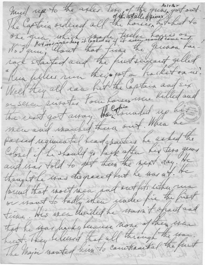 Long Hand Note by Senator Harry S. Truman